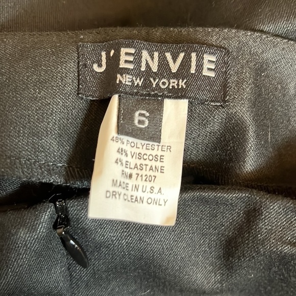 Nwt J’Envie New York Black Tempo Zip Front Trouser Dress Pant - Picture 12 of 14